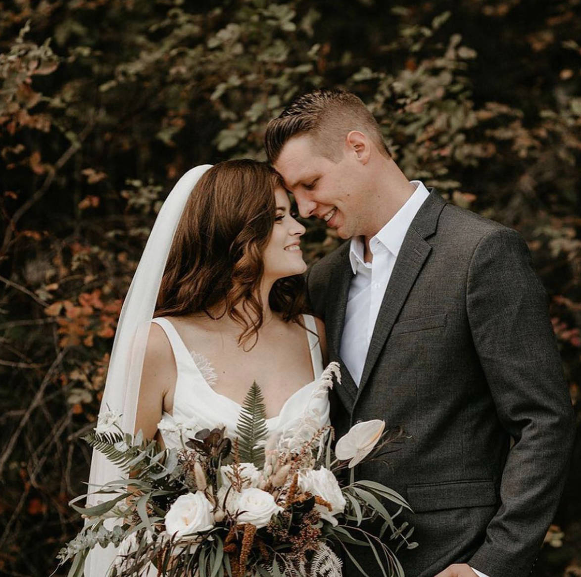 Photo of the real bride couple