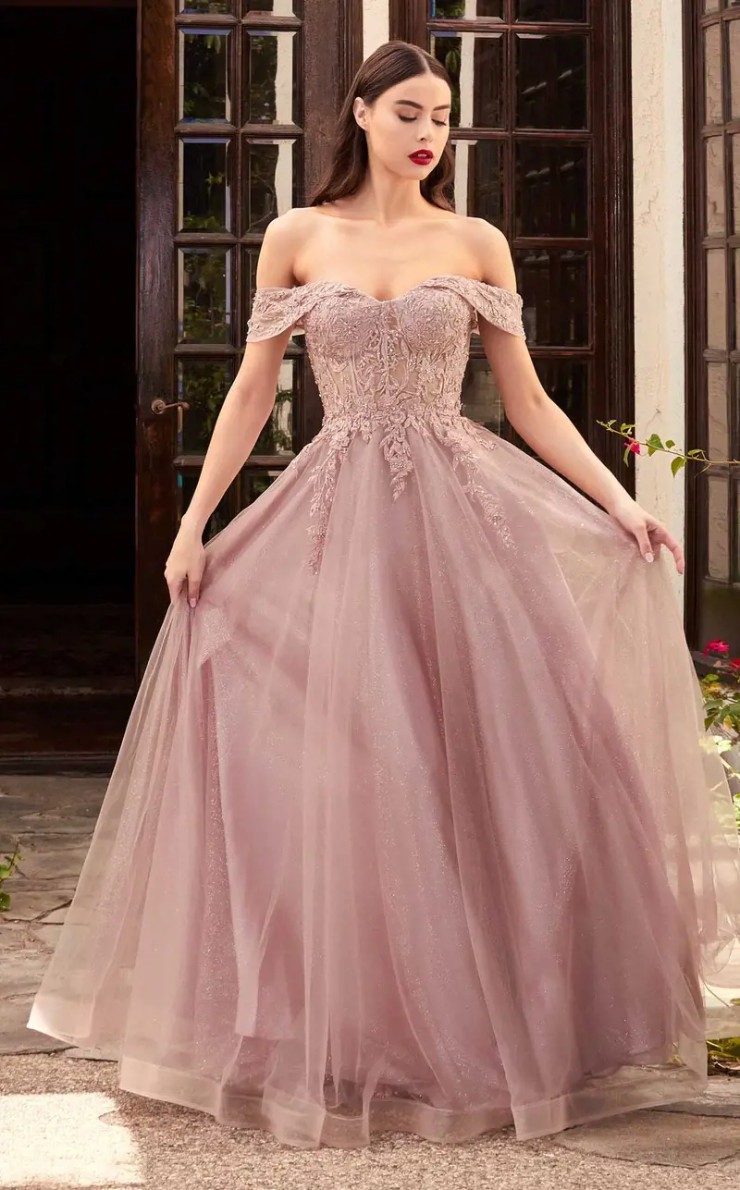 Lace top formal online dress
