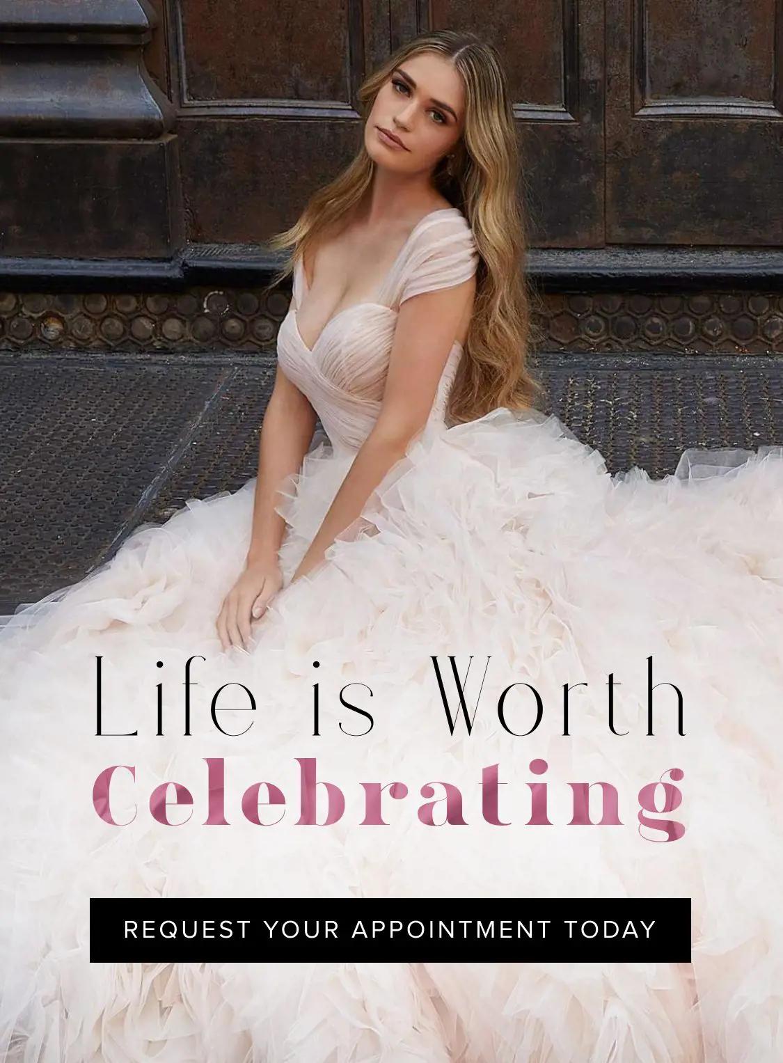 "Life is worth celebrating" banner for mobile