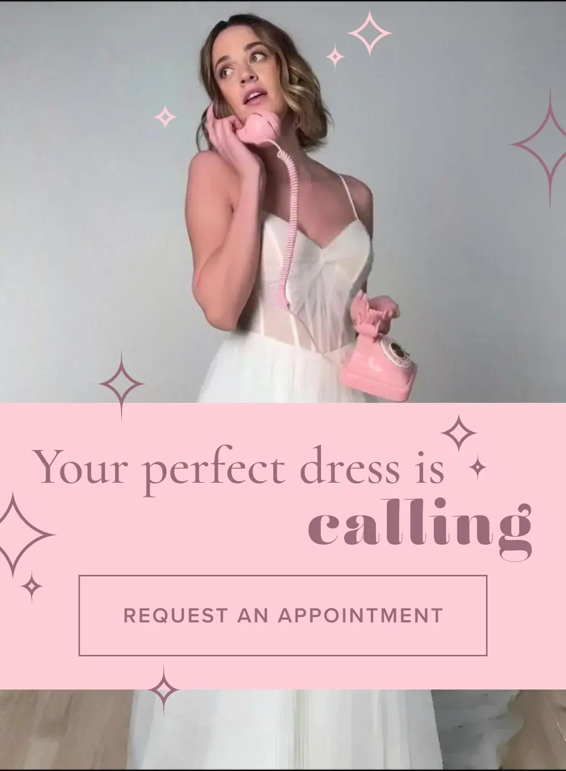 Your Perfect Dress Is Calling Mobile Banner