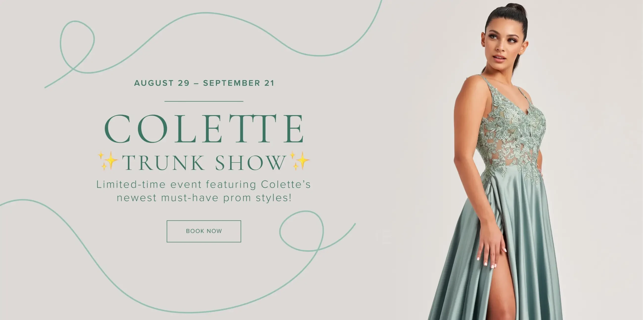 Colette Trunk Show Dekstop Banner