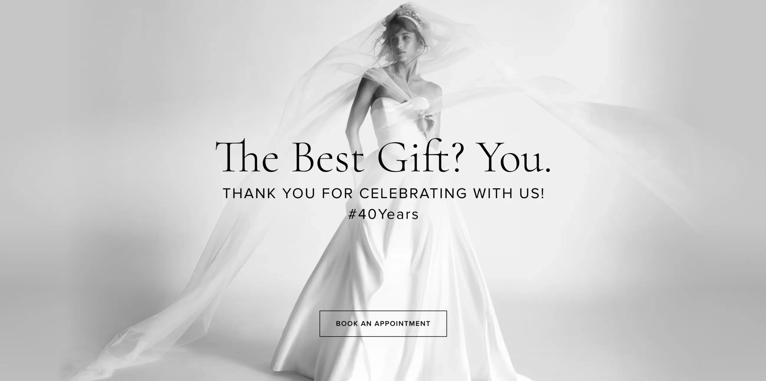 Champagne & Lace 40 Years Desktop Banner